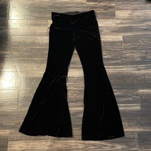 Velvet flare pants- free people